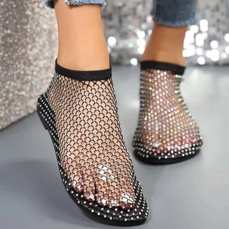 Heidi-Mode | Flatsandalen mit Strass-Design - Image 5
