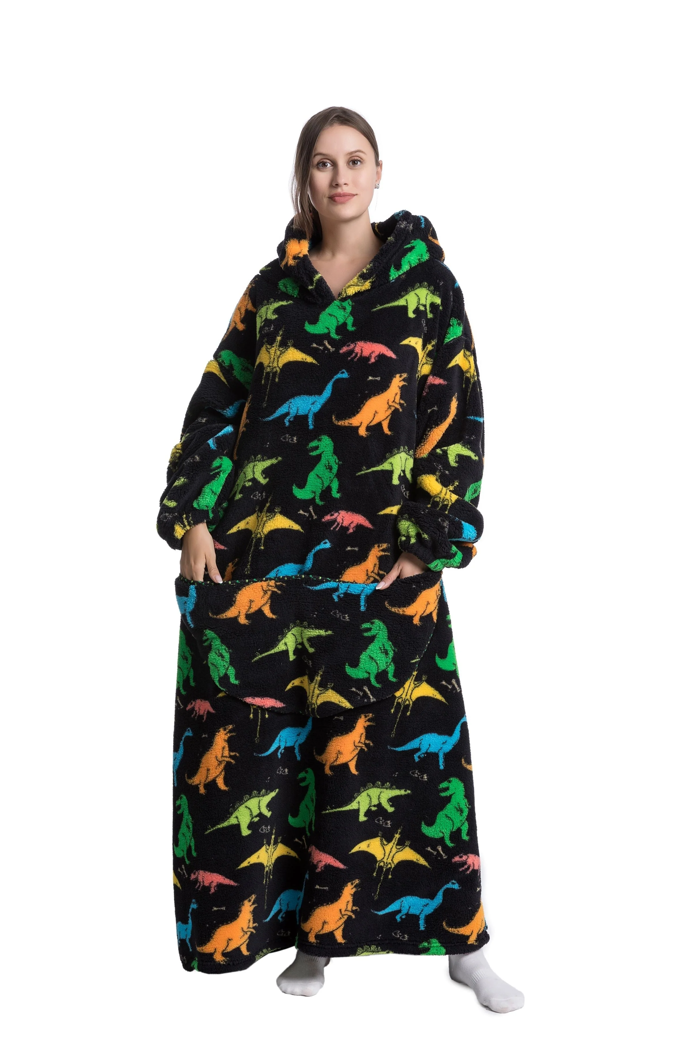 Heidi-Mode | Fleece Hoodie Decke für Den Winter - Image 7