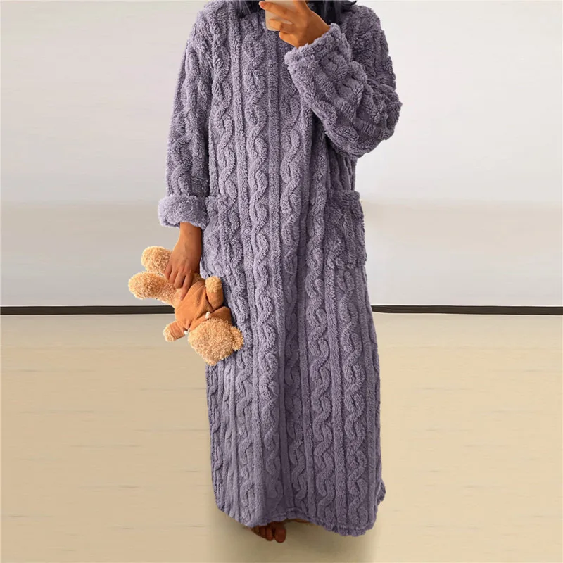 Heidi-Mode | Fleece Teddy Kleid - Image 10