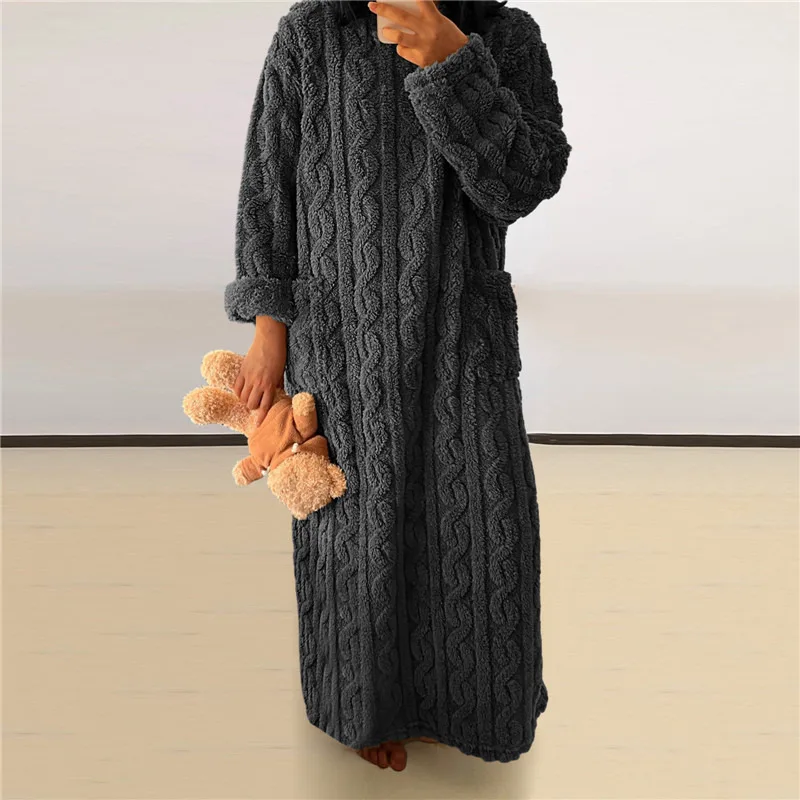 Heidi-Mode | Fleece Teddy Kleid - Image 7