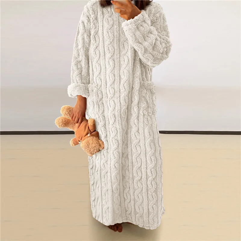 Heidi-Mode | Fleece Teddy Kleid - Image 8