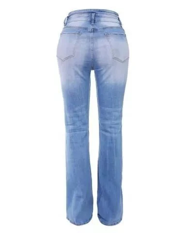 Heidi-Mode | Flex Knopf Hohe Taille Jeanshose für Damen - Image 7