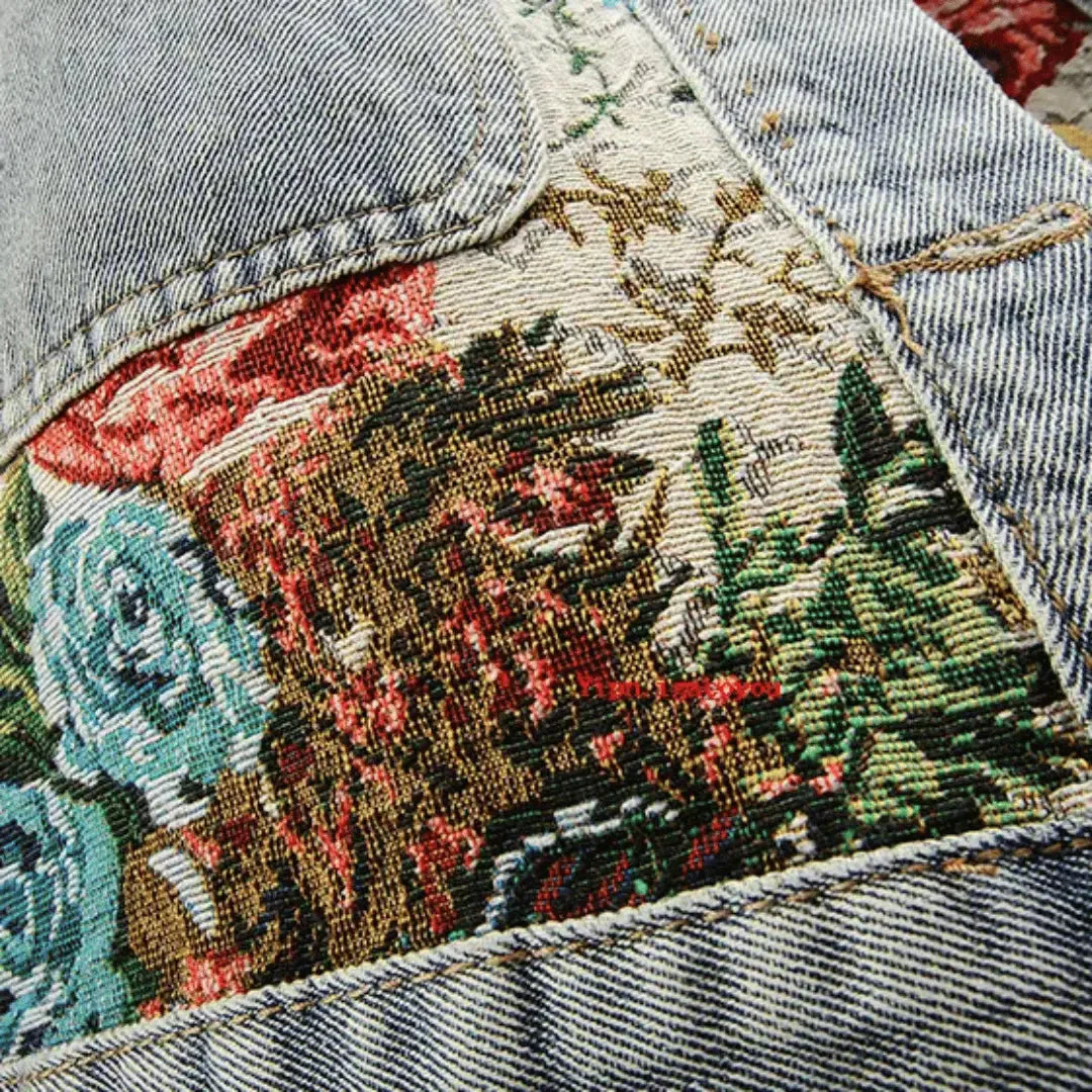 Heidi-Mode | Floral Denim Jacke - Image 7