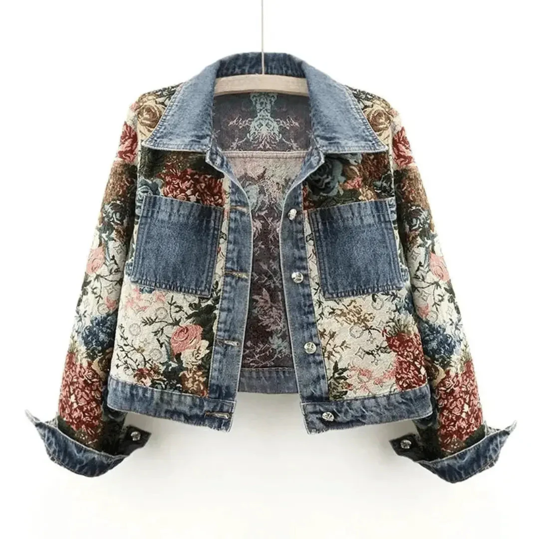 Heidi-Mode | Floral Denim Jacke - Image 8