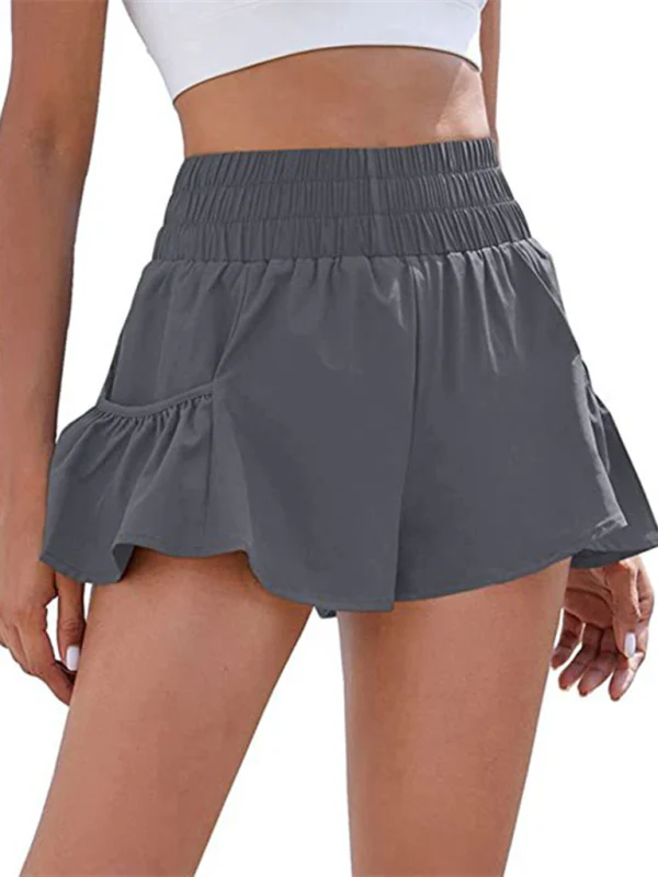 Heidi-Mode | Damen Fitness Lauf Quick-Dry Hohe Taille Shorts mit Taschen - Image 16