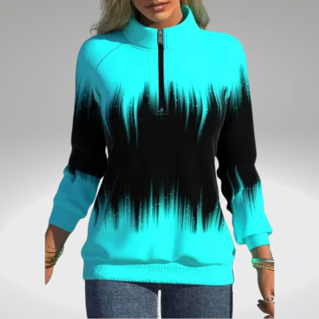 Heidi-Mode | Damen Sweatshirt mit Farbverlaufdruck - Image 3