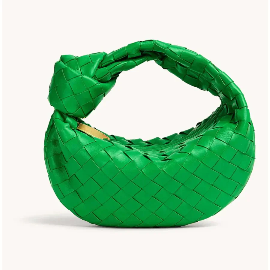 Heidi-Mode | Frauen Handtasche mit Geknotetem Griff Geflochten - Image 2