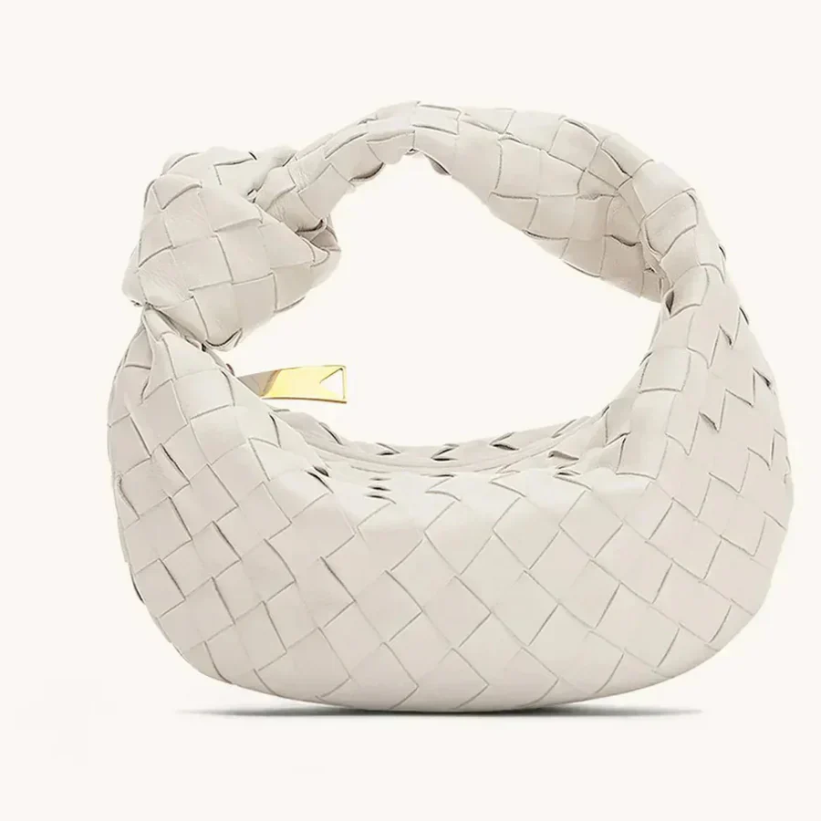 Heidi-Mode | Frauen Handtasche mit Geknotetem Griff Geflochten - Image 5