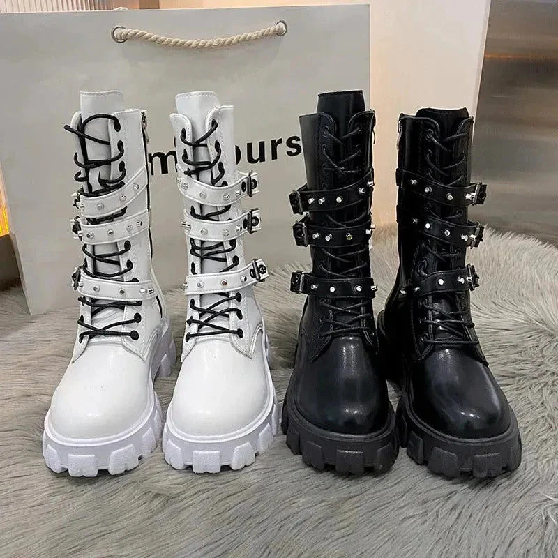 Heidi-Mode | Damen Punk Stiefel - Image 3