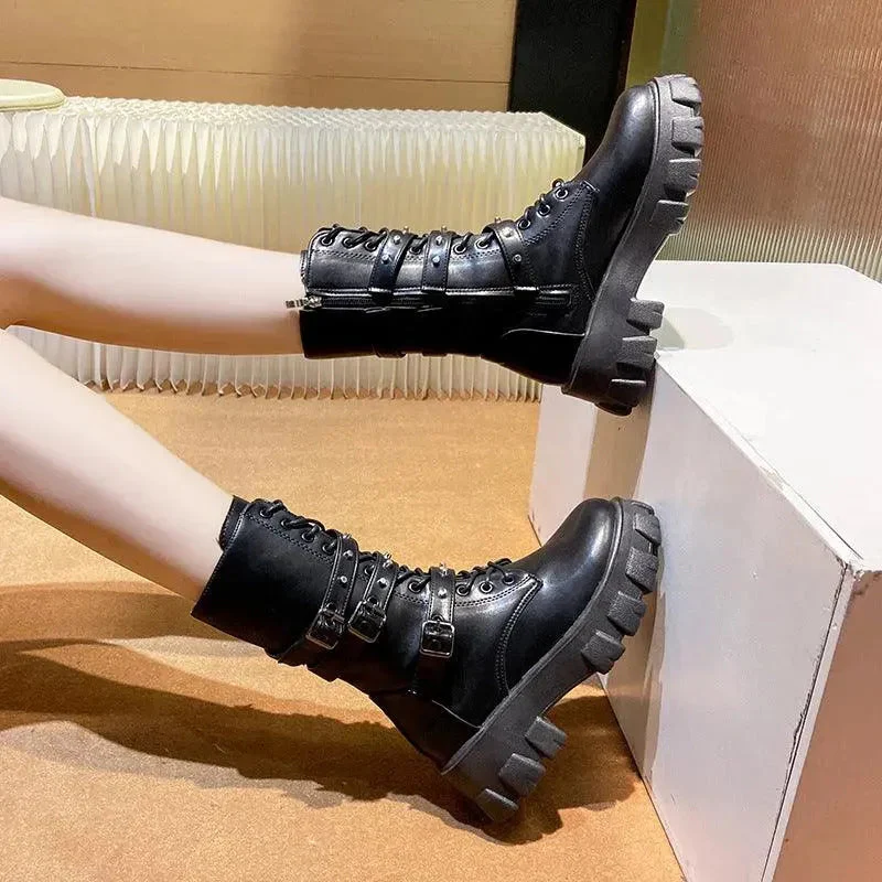 Heidi-Mode | Damen Punk Stiefel - Image 4