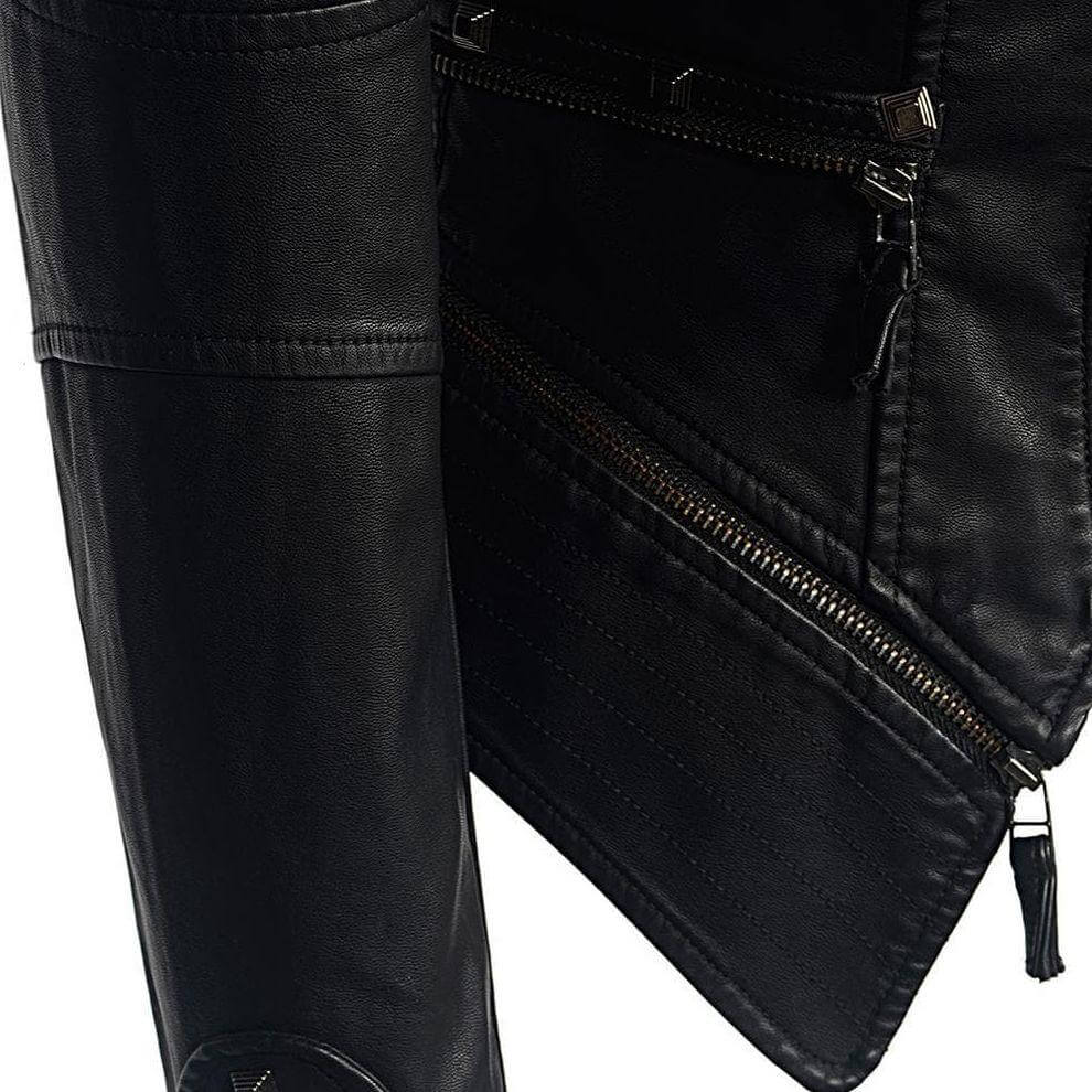 Heidi-Mode | Damen Nieten PU Lederjacke - Image 2