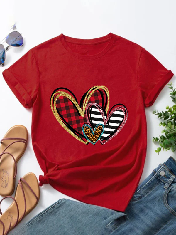 Heidi-Mode | Damen Grafikdruck Kurzarm-T-Shirt - Image 2