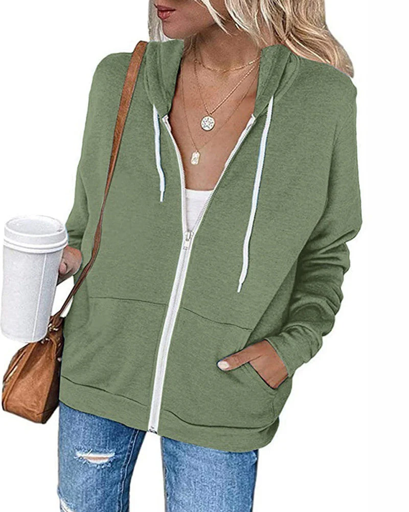 Heidi-Mode | Schlichter Damen Hoodie mit Taschen - Image 5