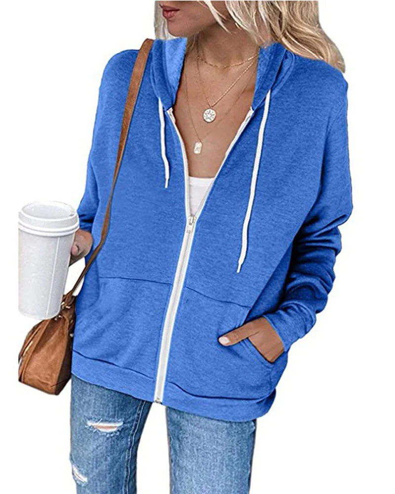Heidi-Mode | Schlichter Damen Hoodie mit Taschen - Image 6