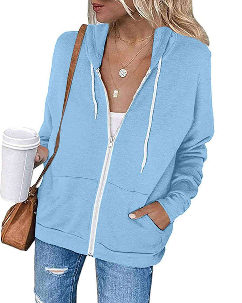 Heidi-Mode | Schlichter Damen Hoodie mit Taschen - Image 7