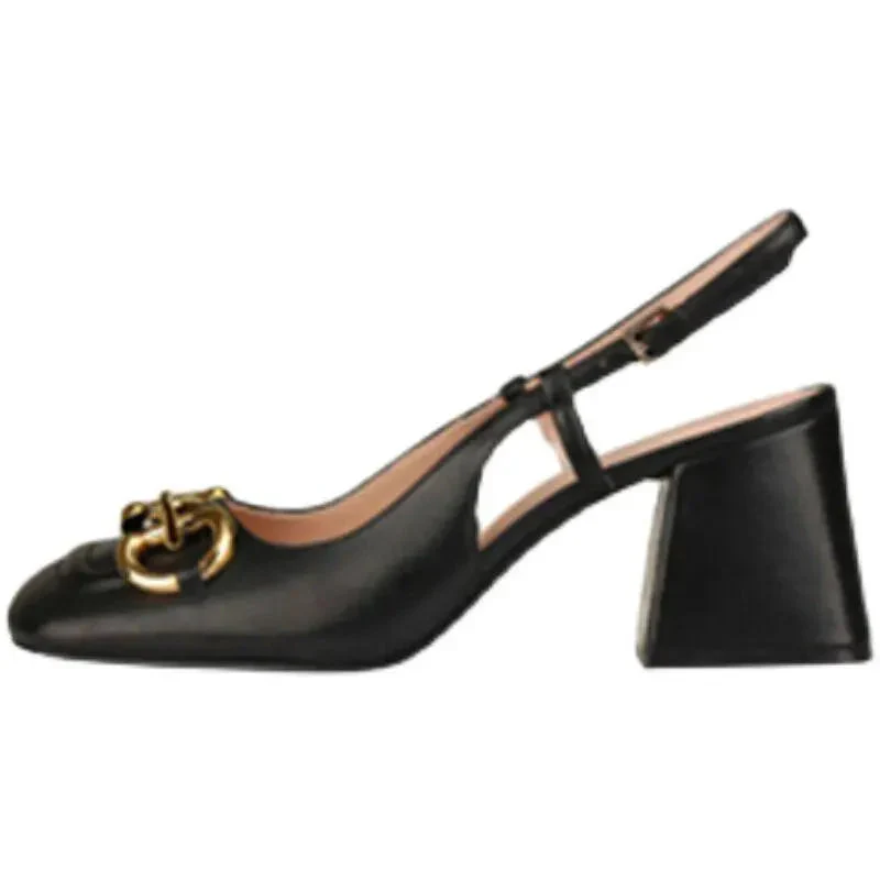 Heidi-Mode | Damen Retro-Schuhe mit Hohen Absätzen und Schnalle - Zeitlose Eleganz und Stil