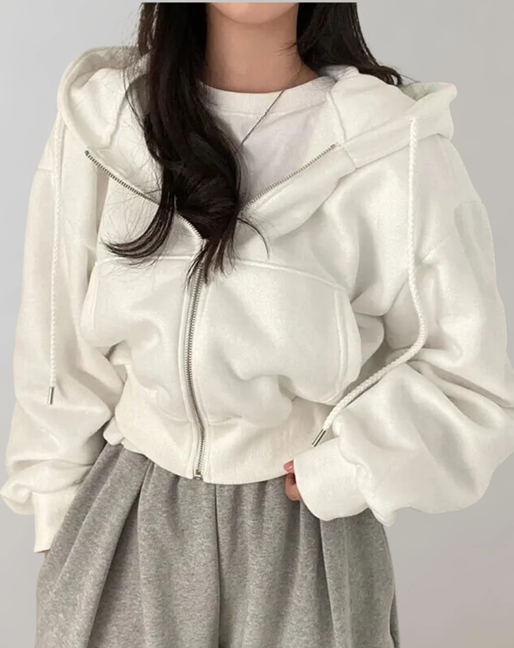 Heidi-Mode | Frauen Solid Hooded Sweatshirt