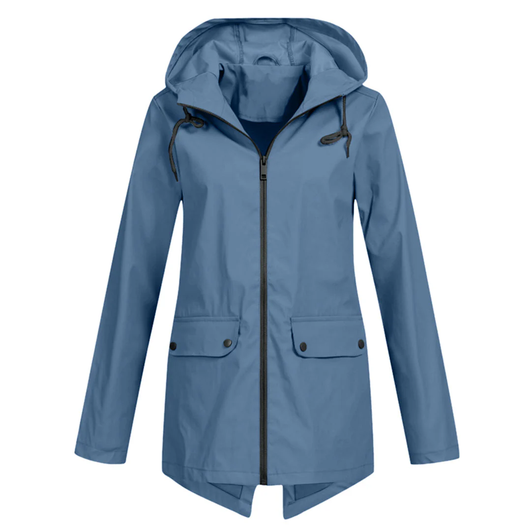 Heidi-Mode | Wasserdichte Lange Jacke - Mit Kapuze & Stilvoll - Image 2