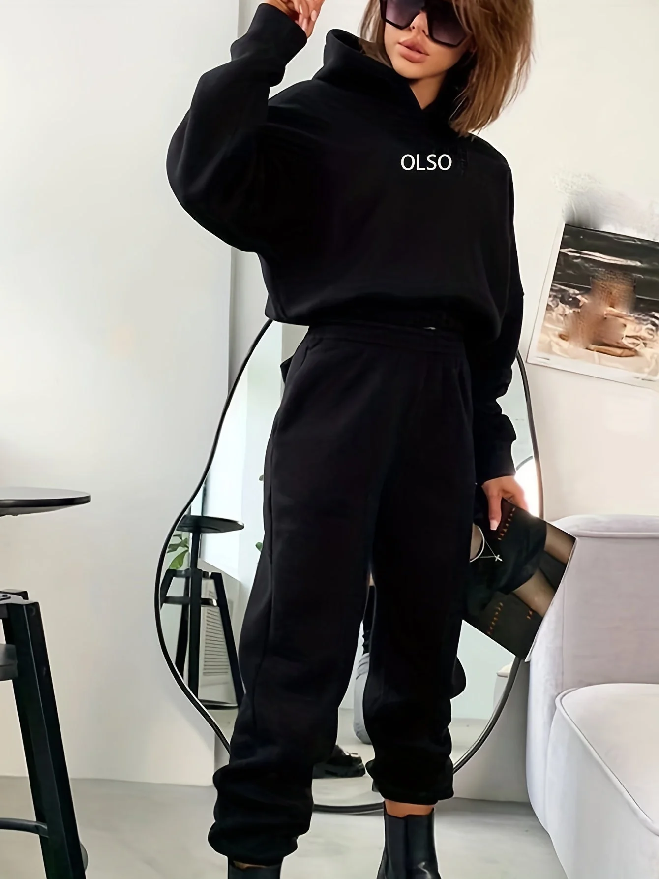 Heidi-Mode | Damen Freizeit Kapuzenpullover und Jogginghosen - Image 5