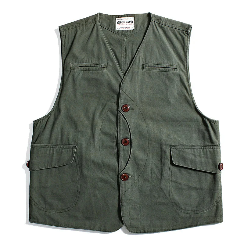 Heidi-Mode | Freizeitweste mit Mehreren Taschen für Herren - Image 7