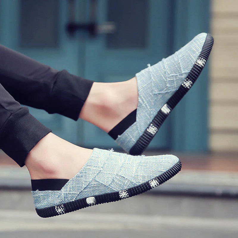 Heidi-Mode | Frühling und Sommer Leinen Canvas Schuhe Männer - Image 7