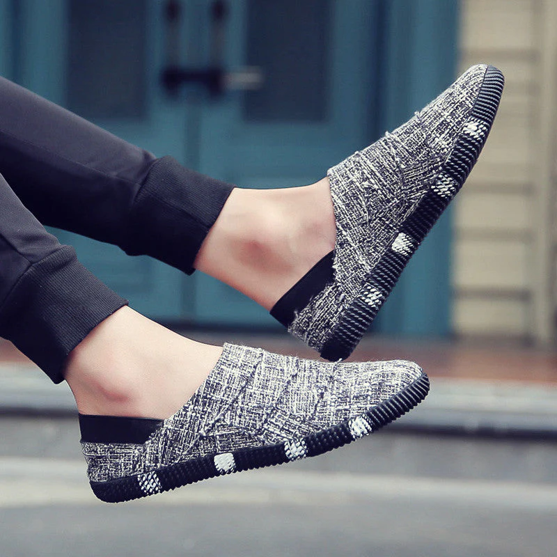 Heidi-Mode | Frühling und Sommer Leinen Canvas Schuhe Männer - Image 8
