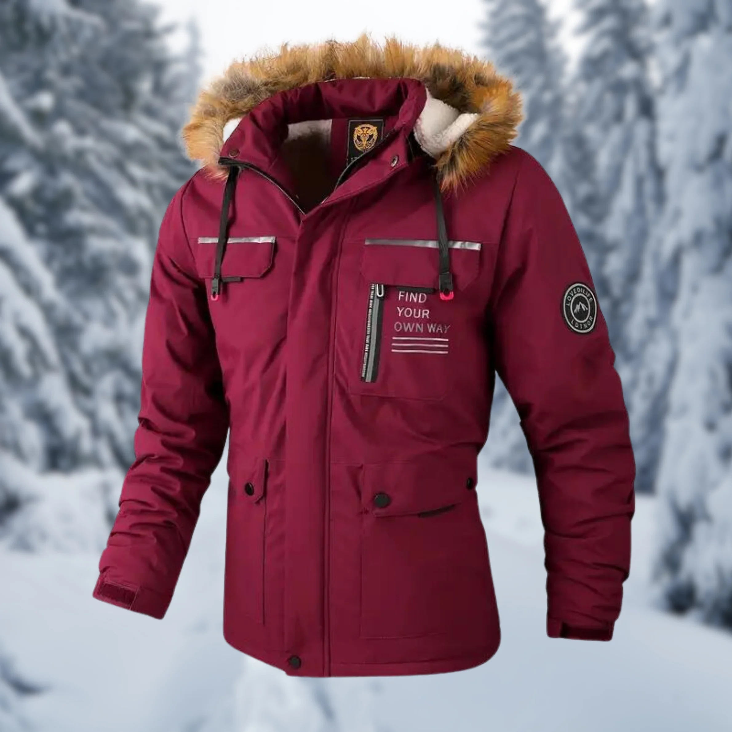 Heidi-Mode | Kunstfell-Kapuzenjacke - Image 3
