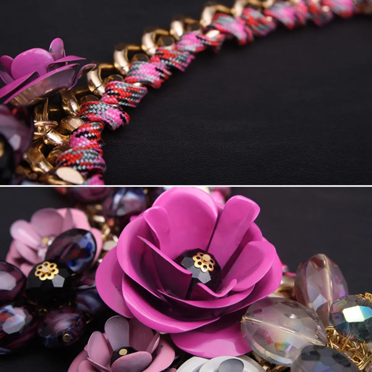 Heidi-Mode | Jahrgang Schmuck Elegante Prom Party Schönheitswettbewerb Hochzeit Geschenk Florale Blüte Blume Chunky Statement Halskette für Frauen Accessoires - Image 6