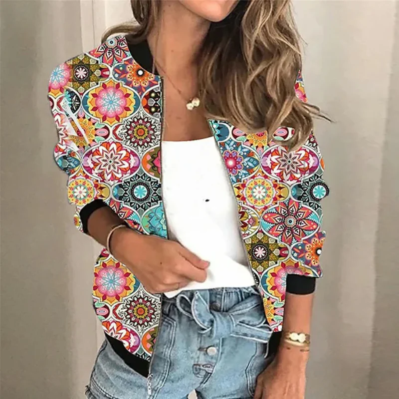 Heidi-Mode | Gedruckte Reißverschlussjacke für Damen - Image 7