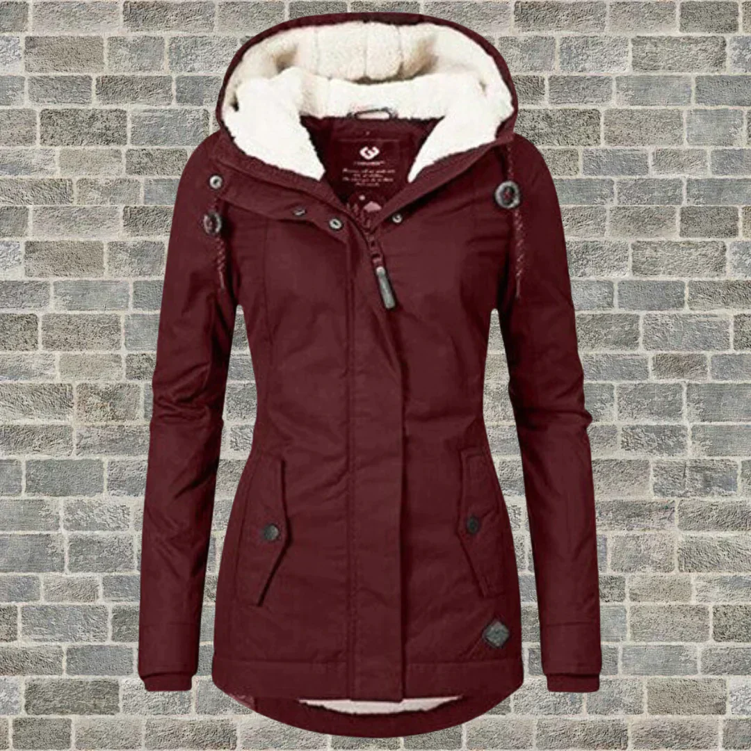 Heidi-Mode | Modischer Mantel mit Kapuze für Winter und Herbst - Image 5