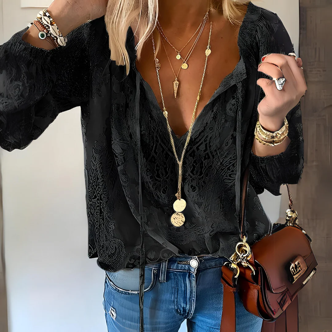 Heidi-Mode | Gehäkelte Boho-Bluse für Frauen - Image 3