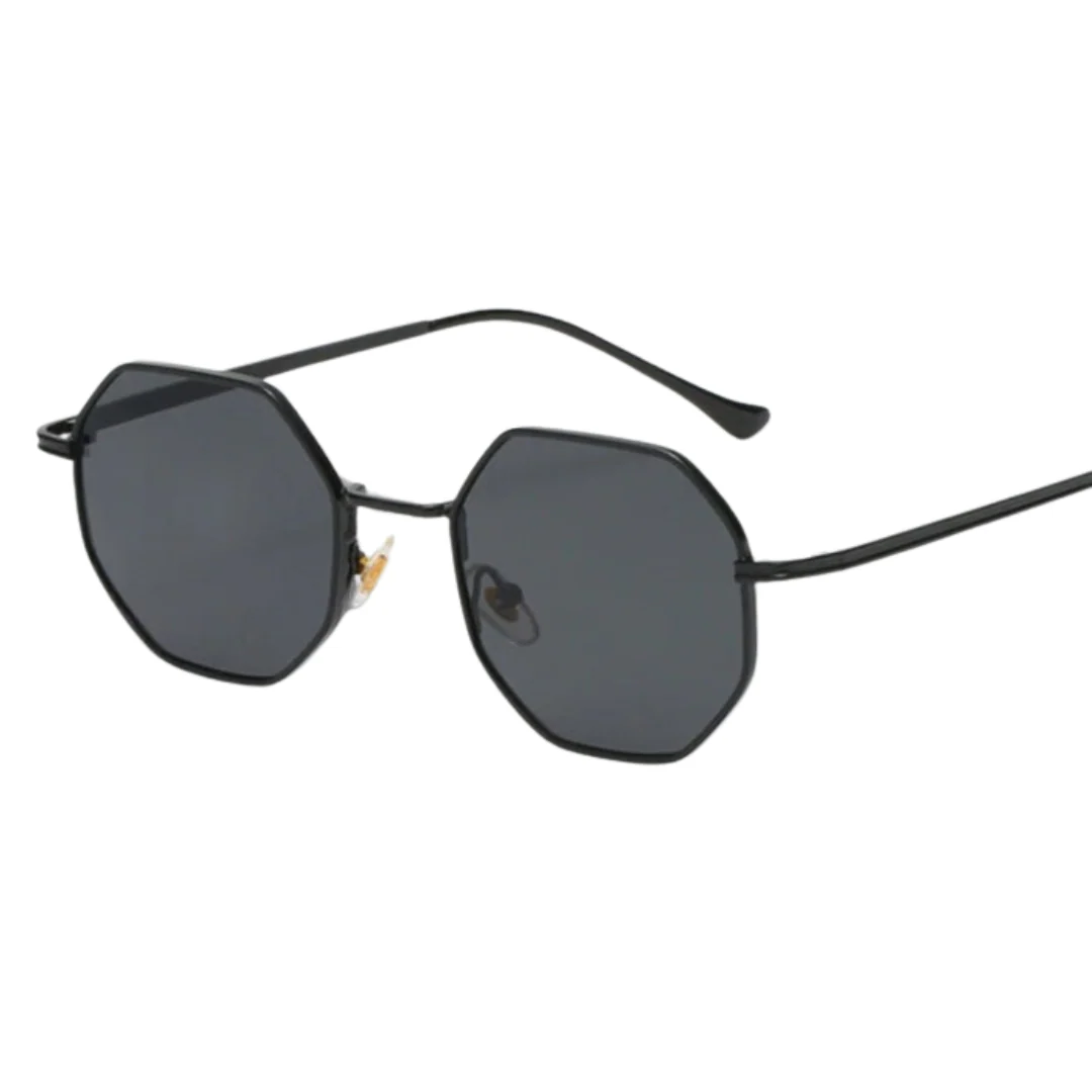 Heidi-Mode | Geld Sonnenbrille - Sommer - Metall Vieleckig - Image 11