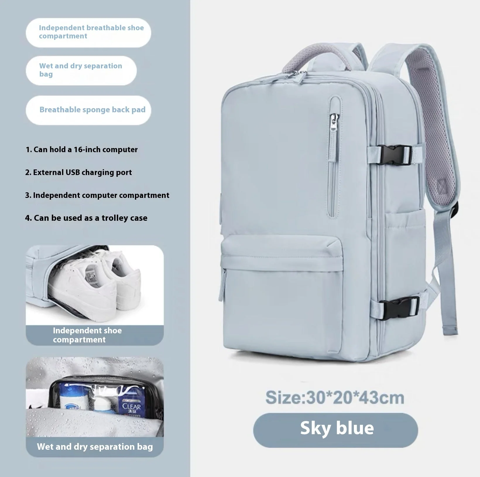 Heidi-Mode | Geräumiger Vielseitiger Rucksack - Image 11
