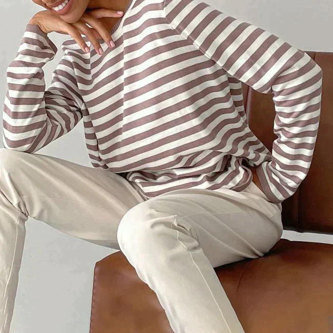 Heidi-Mode | Gestreifter Pullover für Freizeit - Image 3