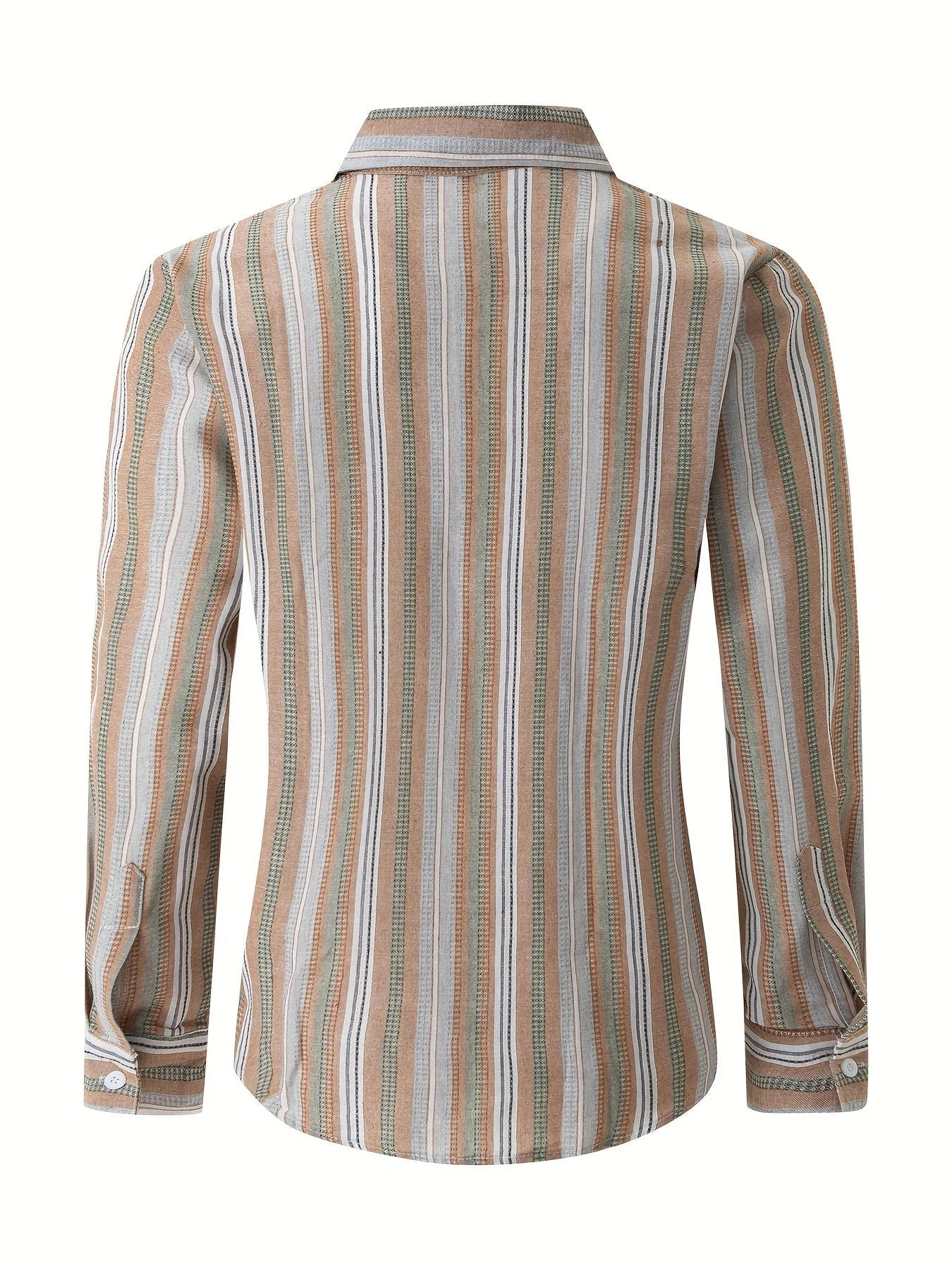 Heidi-Mode | Gestreiftes Baumwoll Leinen Herrenhemd für Entspannte Looks - Image 17