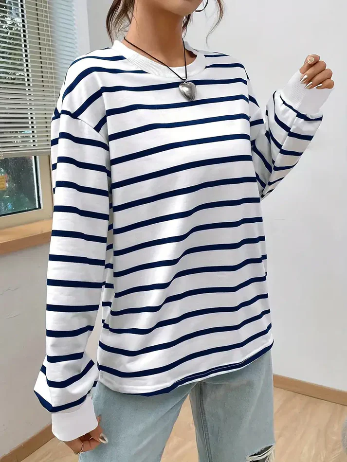 Heidi-Mode | Gestreiftes Sweatshirt für Damen - Image 2