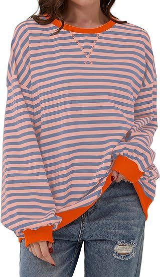Heidi-Mode | Gestreiftes Sweatshirt In Kontrastierenden Farben - Image 3