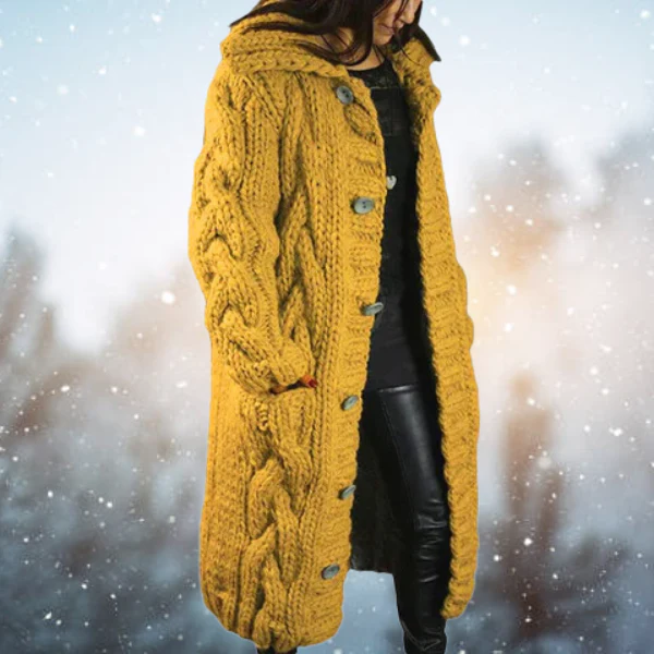 Heidi-Mode | Gestrickte Strickjacke - Damen Kabelstrickjacke - Image 10