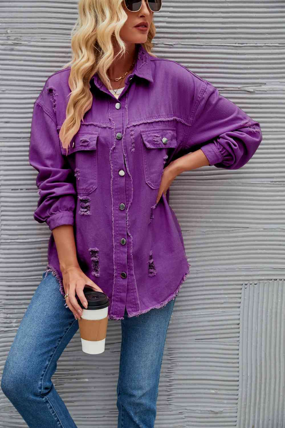 Heidi-Mode | Zerrissene Rohsaum-Denimjacke - Image 18