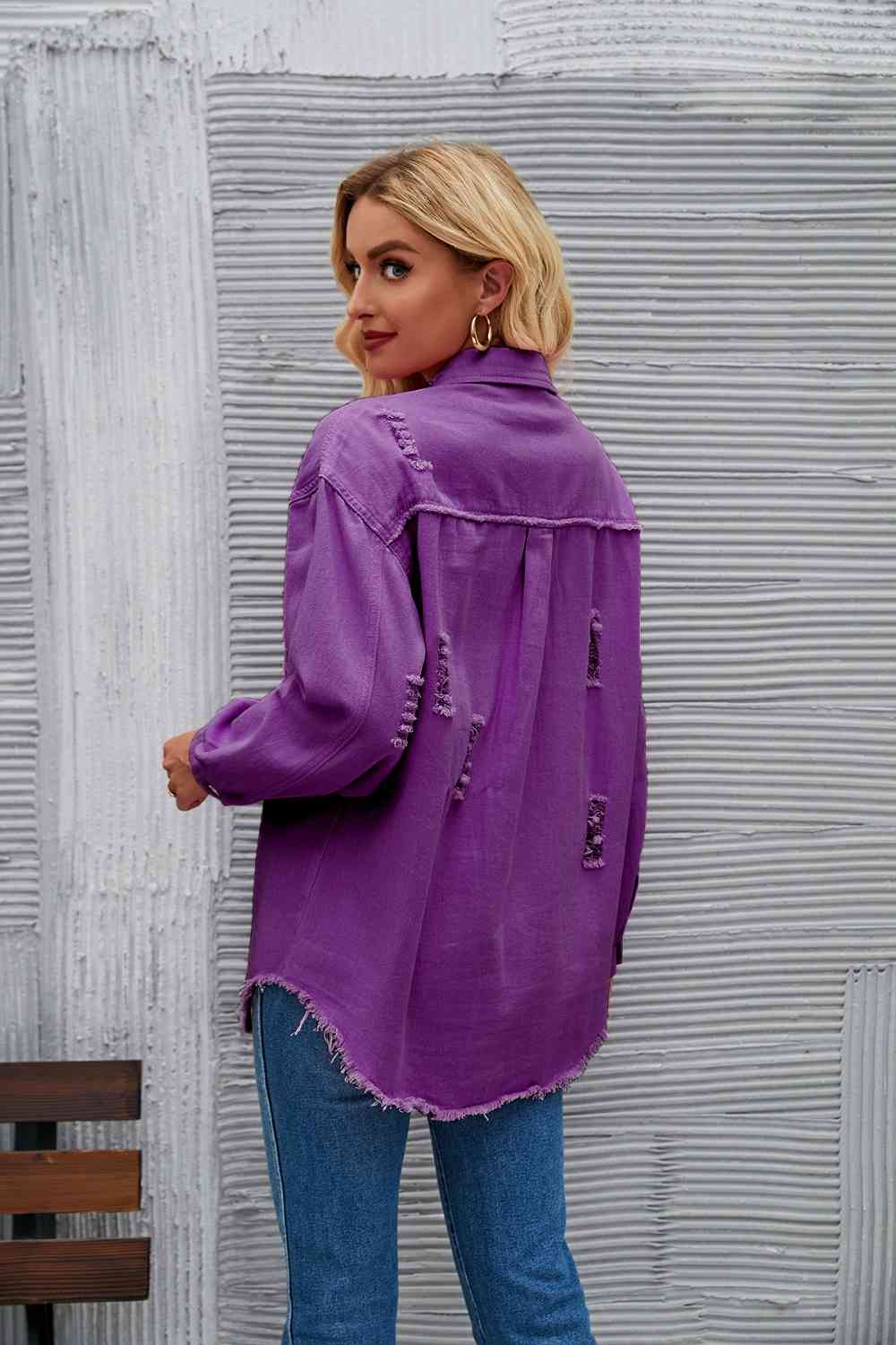 Heidi-Mode | Zerrissene Rohsaum-Denimjacke - Image 19