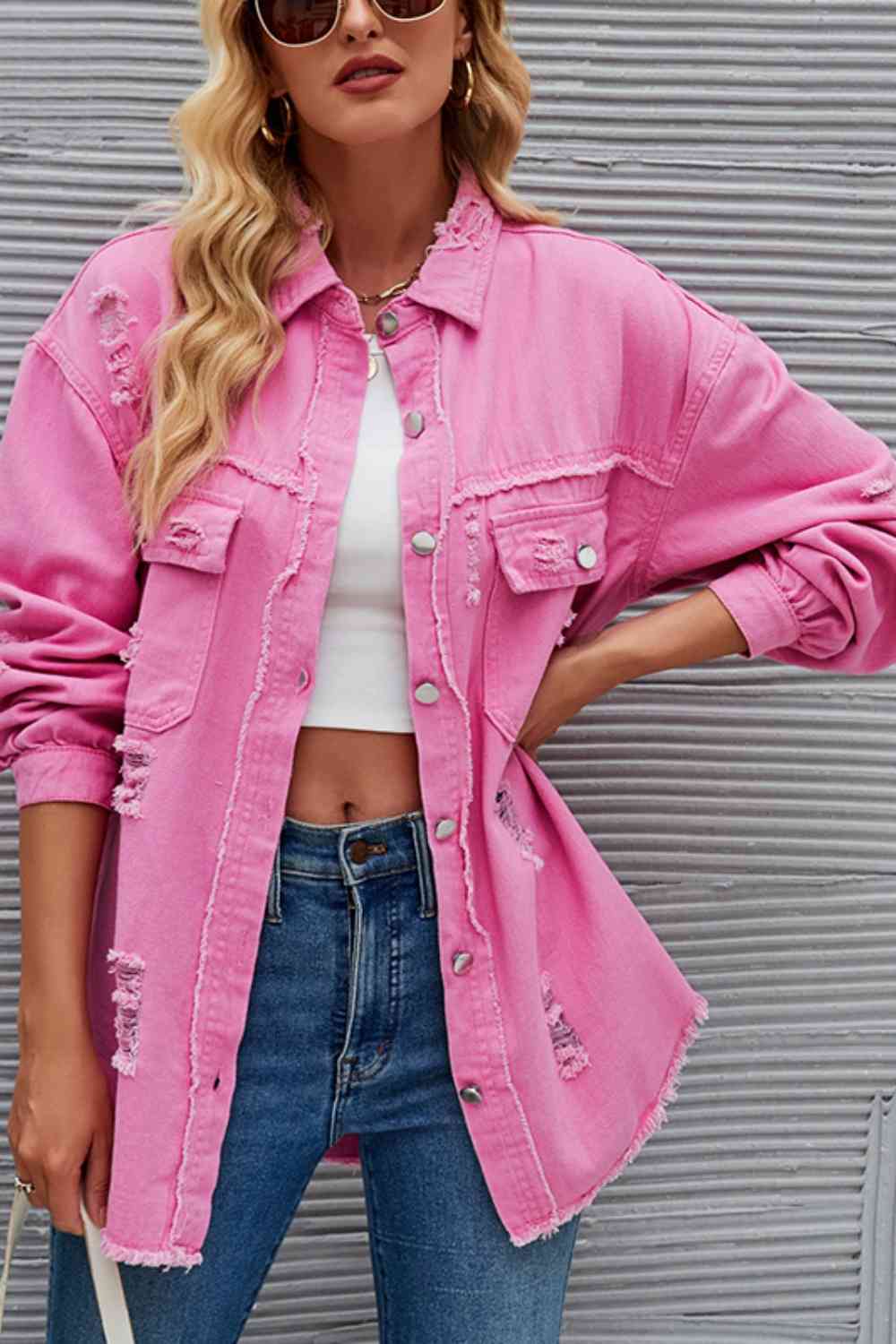 Heidi-Mode | Zerrissene Rohsaum-Denimjacke - Image 2