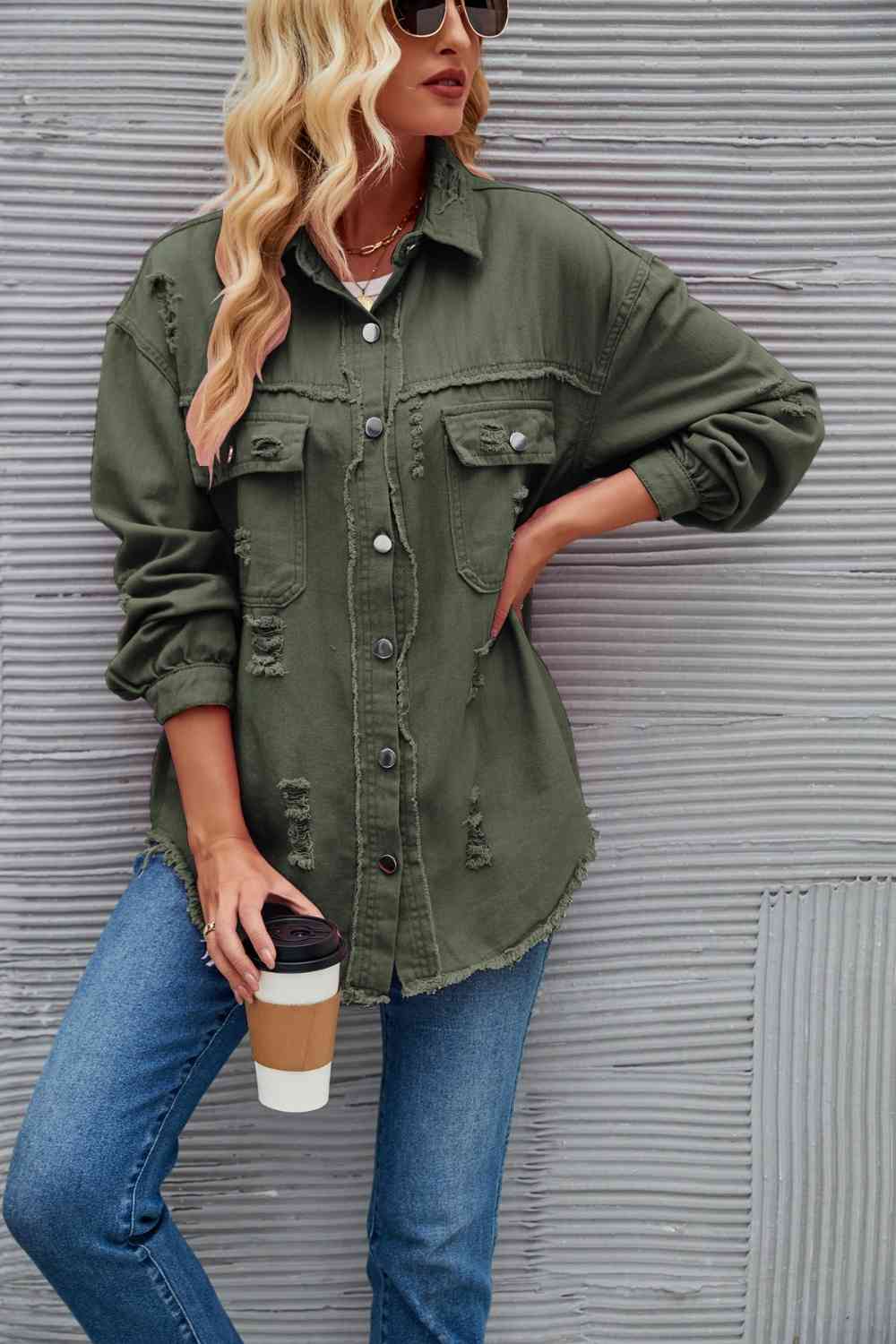 Heidi-Mode | Zerrissene Rohsaum-Denimjacke - Image 20