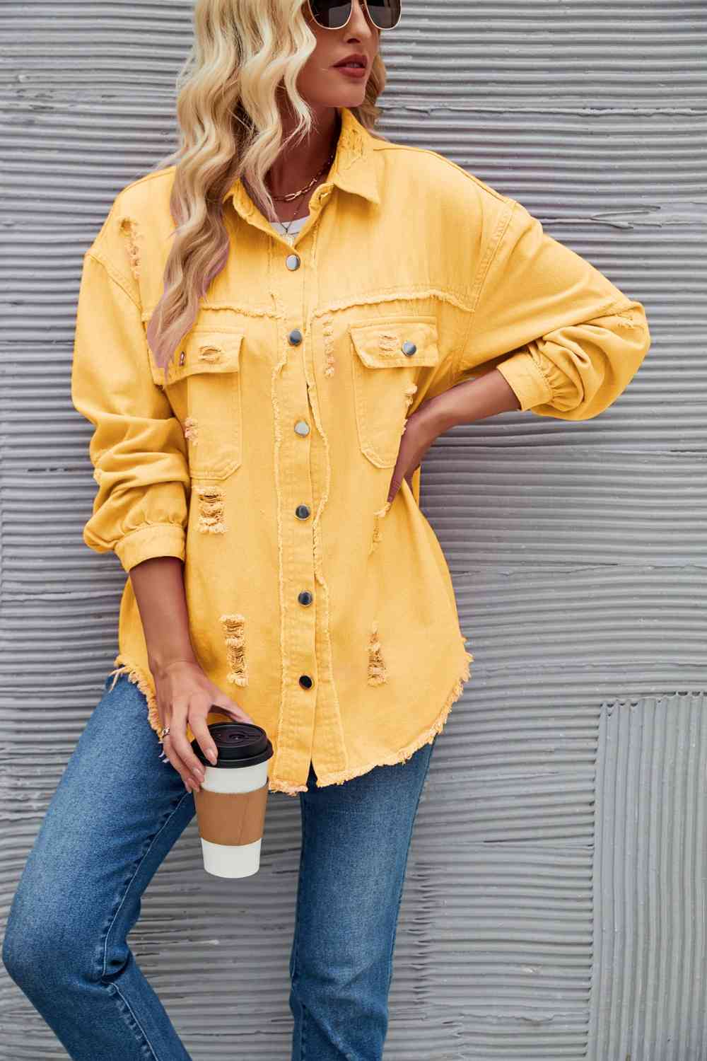 Heidi-Mode | Zerrissene Rohsaum-Denimjacke - Image 22