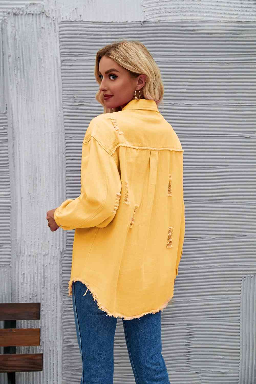 Heidi-Mode | Zerrissene Rohsaum-Denimjacke - Image 23