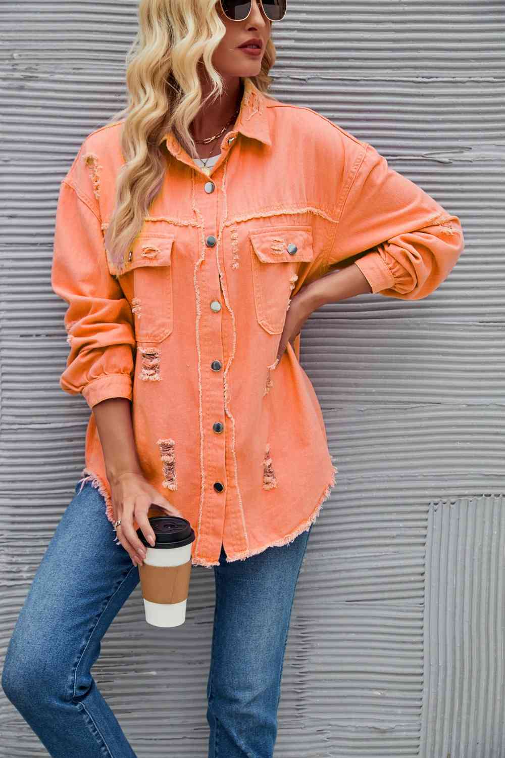 Heidi-Mode | Zerrissene Rohsaum-Denimjacke - Image 3