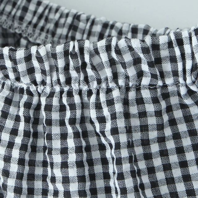 Heidi-Mode | Gestuftes Gingham-Midirock mit Rüschendetail - Image 3