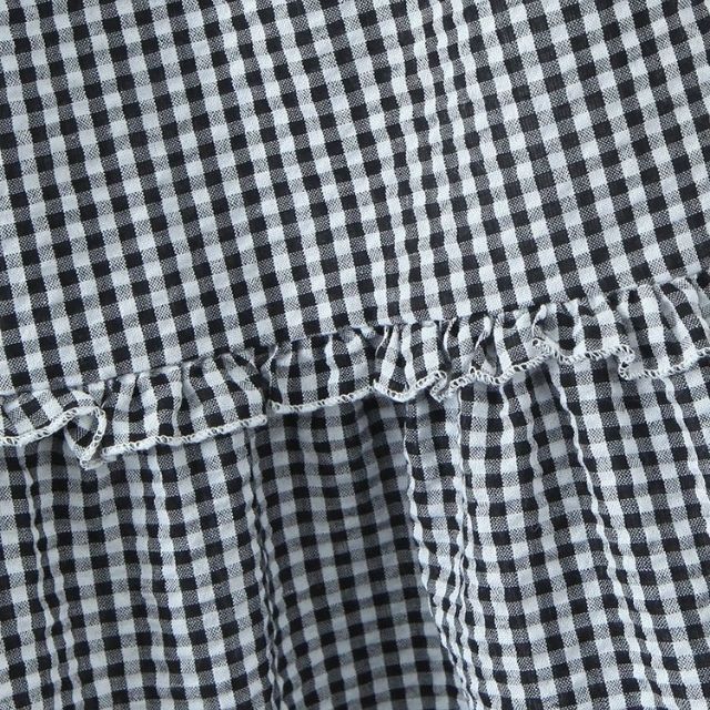 Heidi-Mode | Gestuftes Gingham-Midirock mit Rüschendetail - Image 5