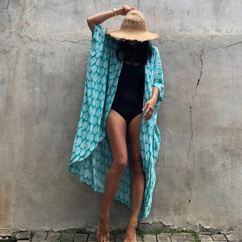 Heidi-Mode | Glamouröse Sonnenschutz Resort Strandkleid Cover Up - Image 17