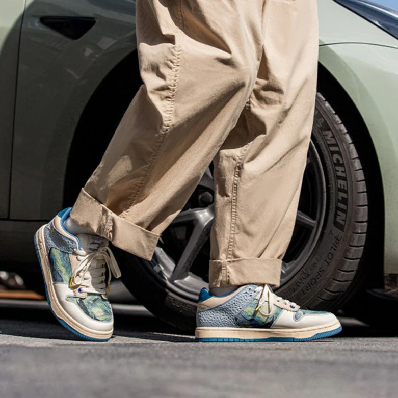 Heidi-Mode | Gogh Starry Night Inspirierte Sneakers - Image 5