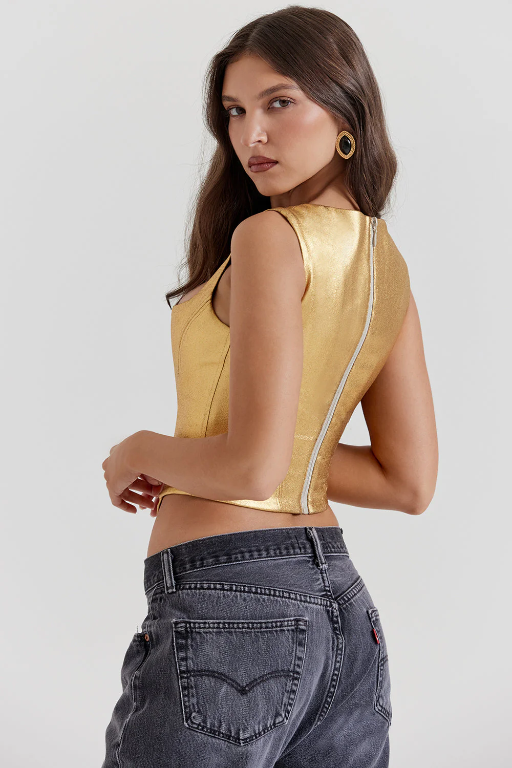 Heidi-Mode | Gold Korsett